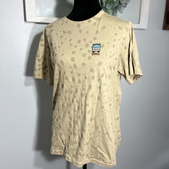 Nike Men’s Small Safari AOP Casual T-Shirt Tan/Brown Regular Fit 100% Cotton NWT - Picture 2 of 7